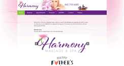 Desktop Screenshot of harmonymassageandspa.com